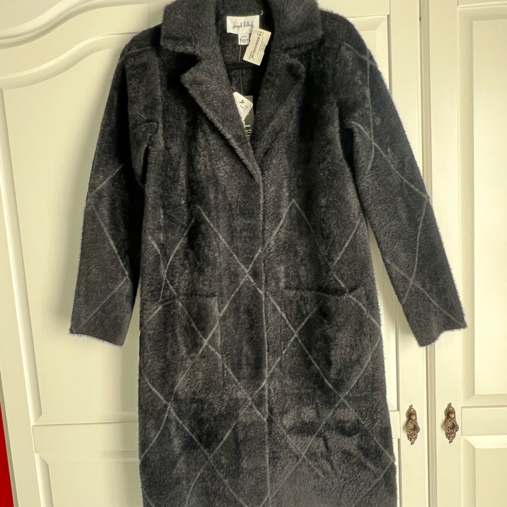 Joseph Ribkoff Charcoal Teddy Jacket